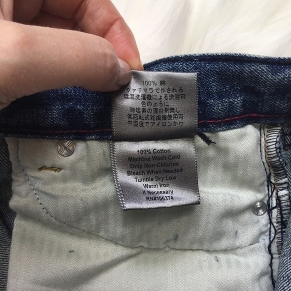 Anthropologie Paper Denim & Cloth Cut Off Jean Shorts 30 - Picture 7 of 7